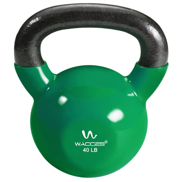 Home Exercise Workout Wacces Single Vinyl Dipped Kettlebell for Croos Training